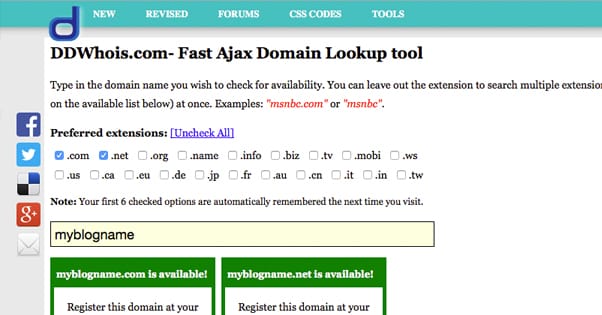 Domain Availability