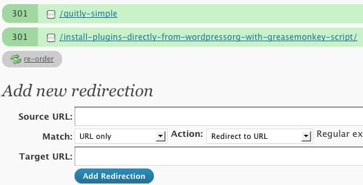 Wordpress Redirection