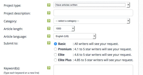 iWriter Pricing Options