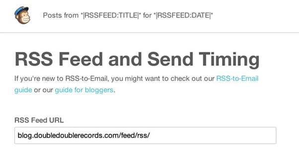 Email to RSS Mailchimp