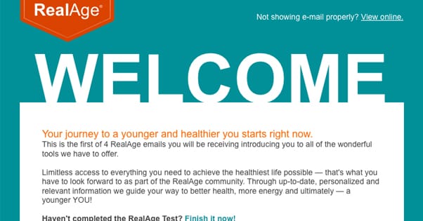 Welcome Email Example