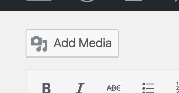Add Media WordPress Button