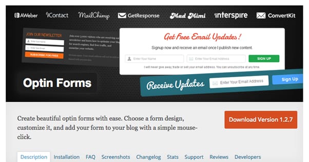 Opt In Forms WordPress