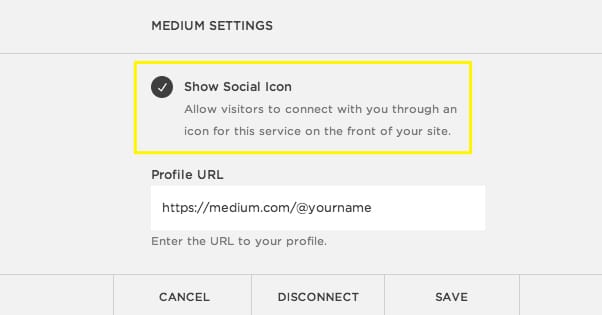 Medium Social Buttons