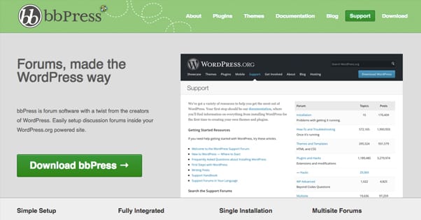 BBpress for WordPress