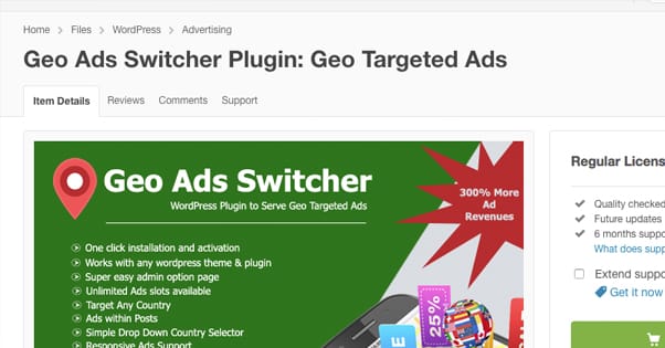 Geo Ads Switcher