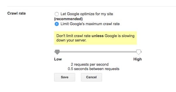 Google Crawling Rate