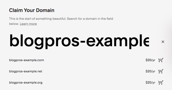 Example Domain Registration