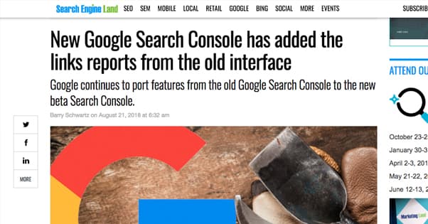 Search Console Old Interface