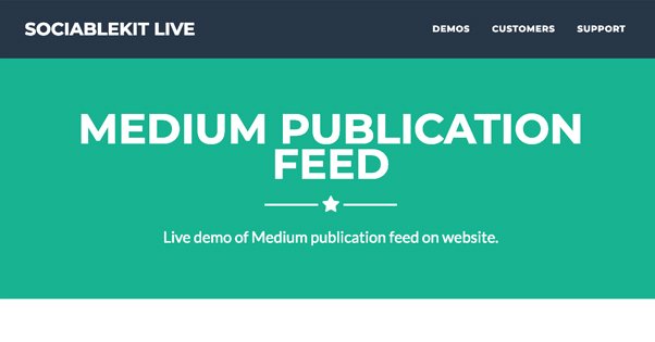 Medium Publication Feed