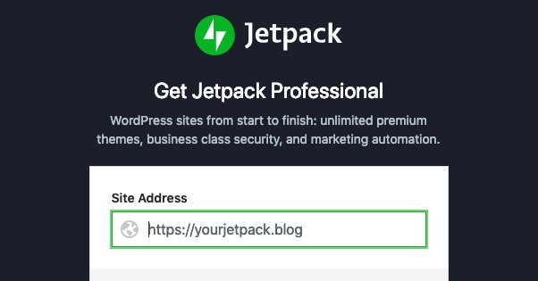 Jetpack Pro Signup